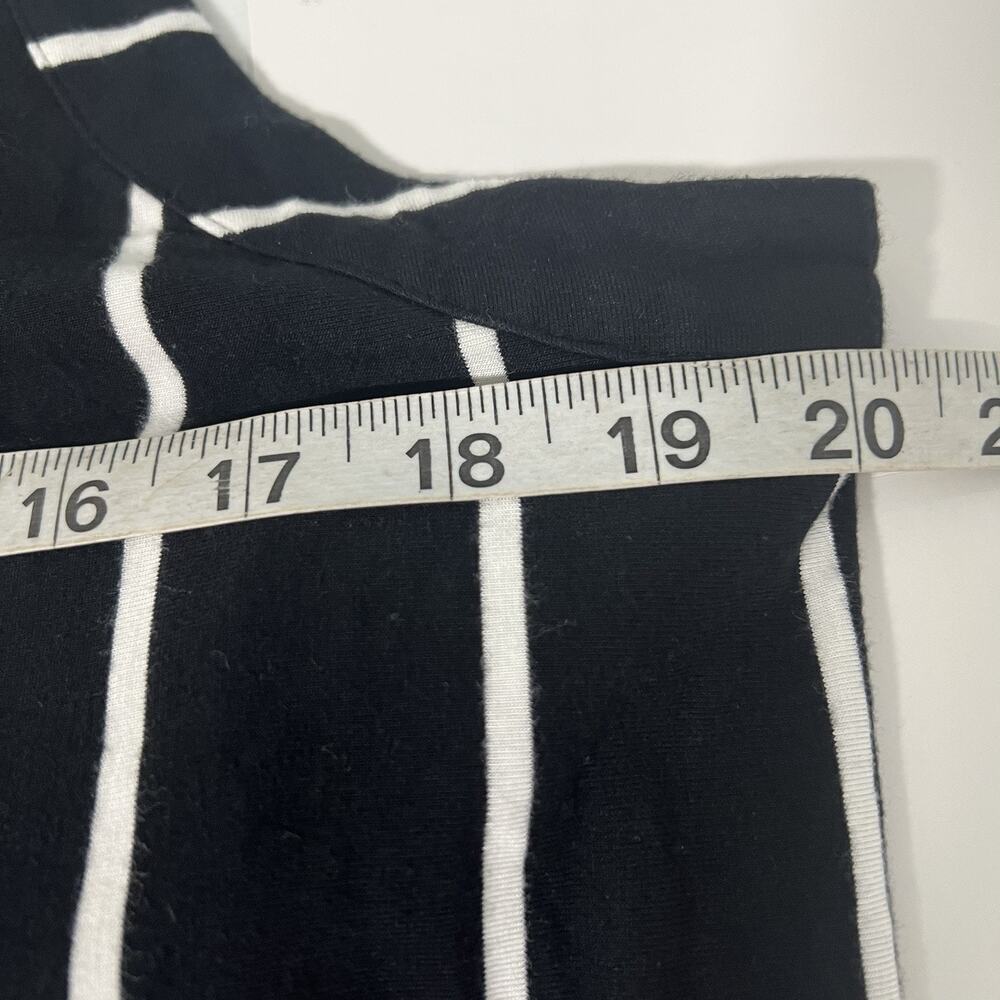 SOMA Super Soft Maxi Bra Dress Striped Size XL Black White Resort Wear Stretch - Picture 10 of 12